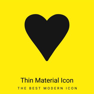 Kara Kalp Aşk Sembolü Asgari sarı madde simgesi