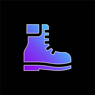 Çizmeler mavi gradyan vektör simgesi
