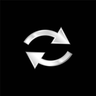 Oklar çift gümüş kaplama metalik simge