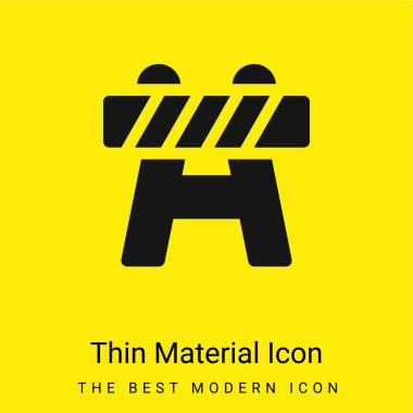 Bariyer en az parlak sarı madde simgesi