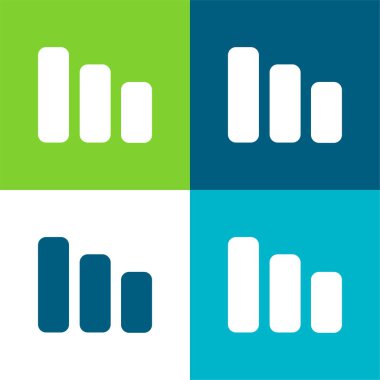 Çubuk Sembol Düz Renk en az simge kümesi