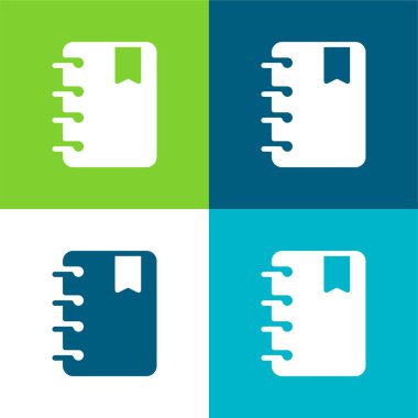 Gündem Düz 4 Renk en küçük simge kümesi