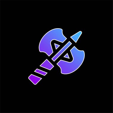 Axe mavi gradyan vektör simgesi