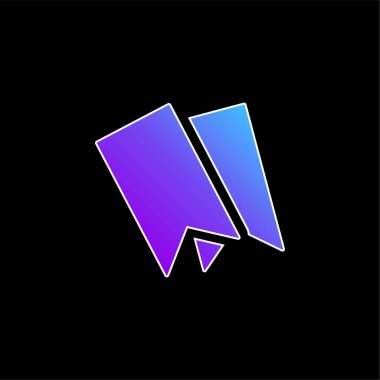 Yer imleri mavi gradyan vektör simgesi