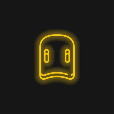 Su sarısı parlayan neon simgesi