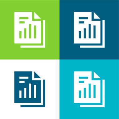 Çubuk Grafiği Düz Renk en az simge kümesi