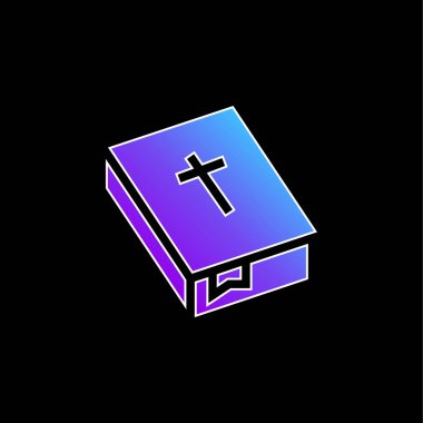 İncil mavi gradyan vektör simgesi