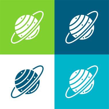 Astronomi Düz 4 renk en küçük simge kümesi