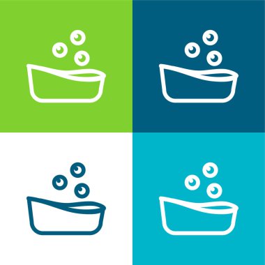 Oyuncak Topları Düz Bebek Banyosu En az dört renk simgesi