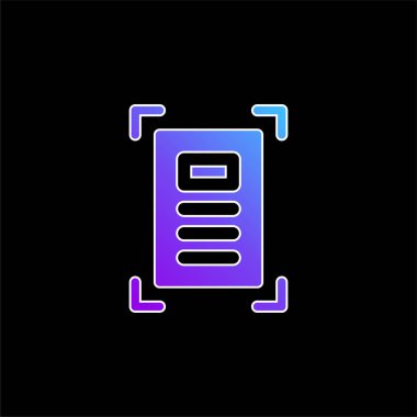 Sanatsal mavi gradyan vektör simgesi