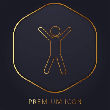 Altın Hat prim logosu ya da simgesi Arms Up