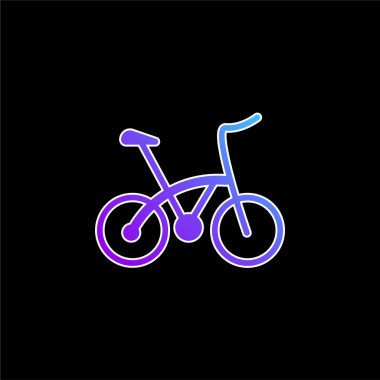 Bisiklet mavi gradyan vektör simgesi