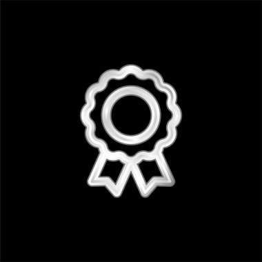 Rozet gümüş kaplama metalik simge