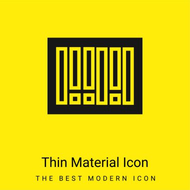 Parlak sarı madde simgesi barkodları