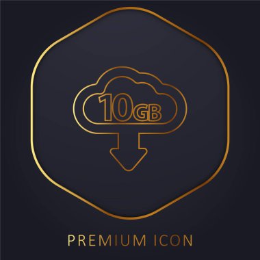 10 Gb Altın Hat prim logosu ya da simgesi indir