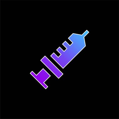 Anestezi mavi gradyan vektör simgesi