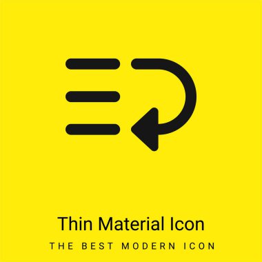 Bottom minimal bright yellow material icon clipart