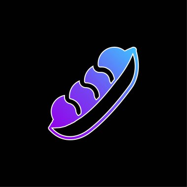 Fasulye mavisi gradyan vektör simgesi