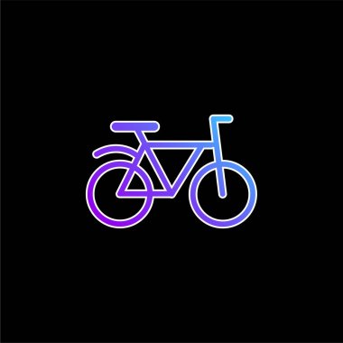 Bisiklet mavi gradyan vektör simgesi