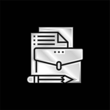 Gümüş kaplama metalik simge