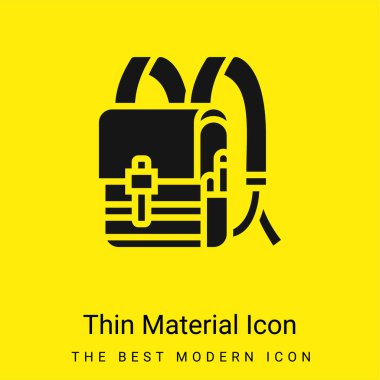 Sırt çantası en az sarı malzeme simgesi