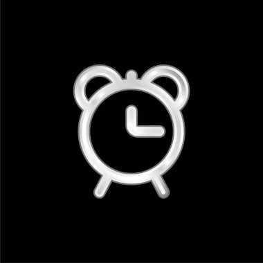Alarm Saati Ana Hattı gümüş kaplama metalik simge