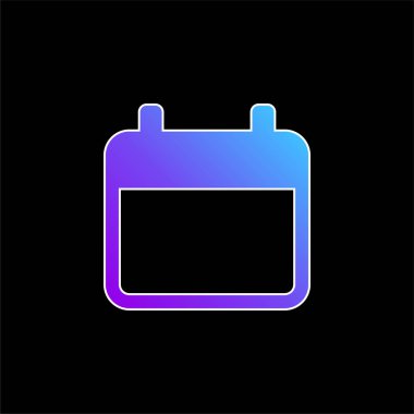 Gündem mavi gradyan vektör simgesi