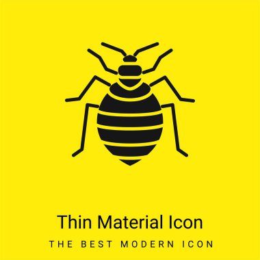 Bed Bug minimal bright yellow material icon clipart