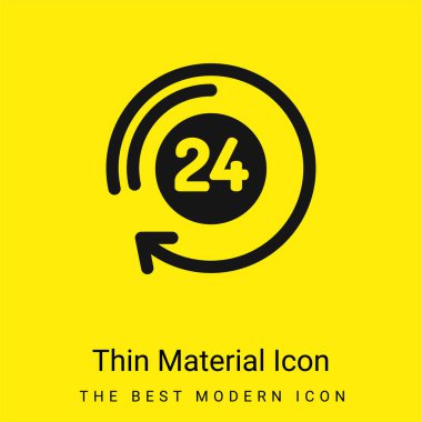 24 Saat Minimum Parlak Sarı Madde simgesi