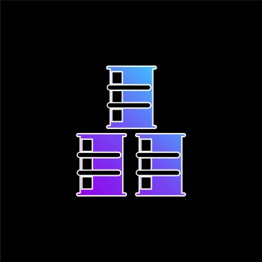 Variller mavi gradyan vektör simgesi