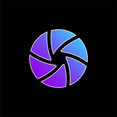 Açıklık mavi gradyan vektör simgesi