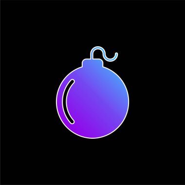 Bomba mavi gradyan vektör simgesi