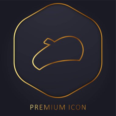 Barrett golden line premium logo or icon