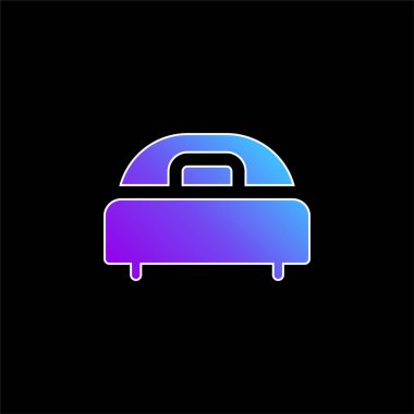 Yatak mavisi gradyan vektör simgesi