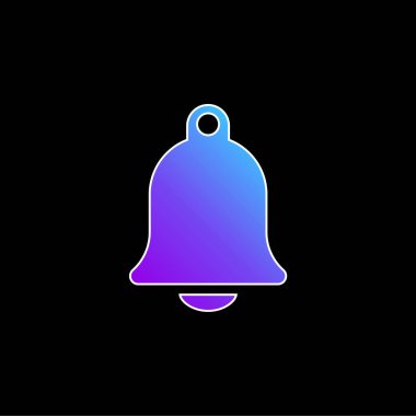 Büyük Kilise Çanı mavi eğimli vektör simgesi