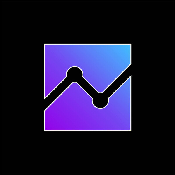Analysis blue gradient vector icon