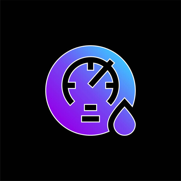 Barometer blue gradient vector icon