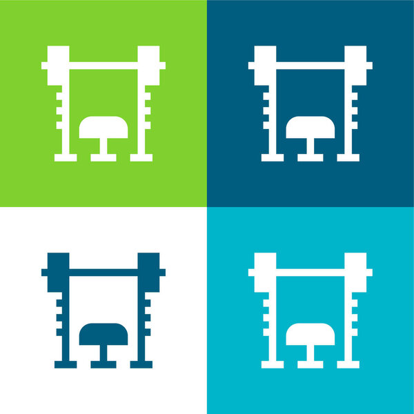 Четырехцветный минимальный набор иконок