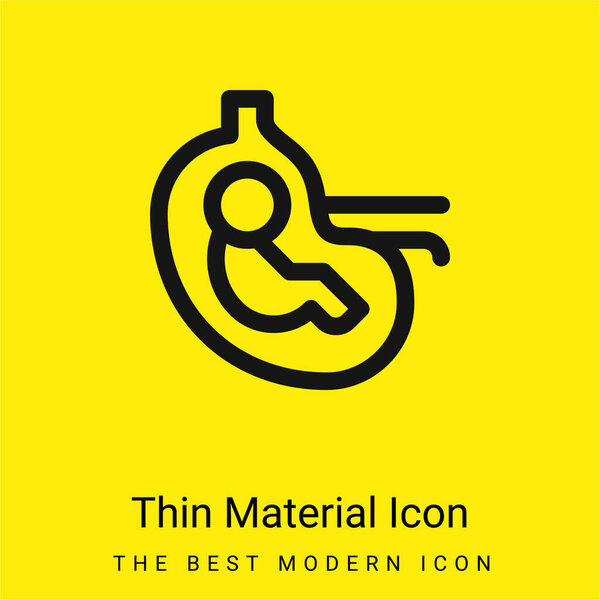 Baby minimal bright yellow material icon