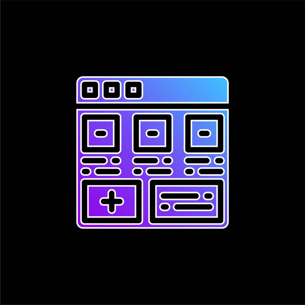 Add blue gradient vector icon