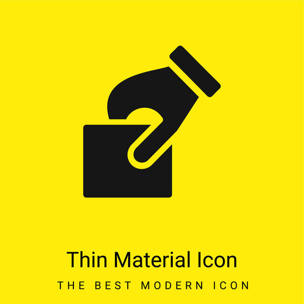 Знак минимального ярко-желтого материала