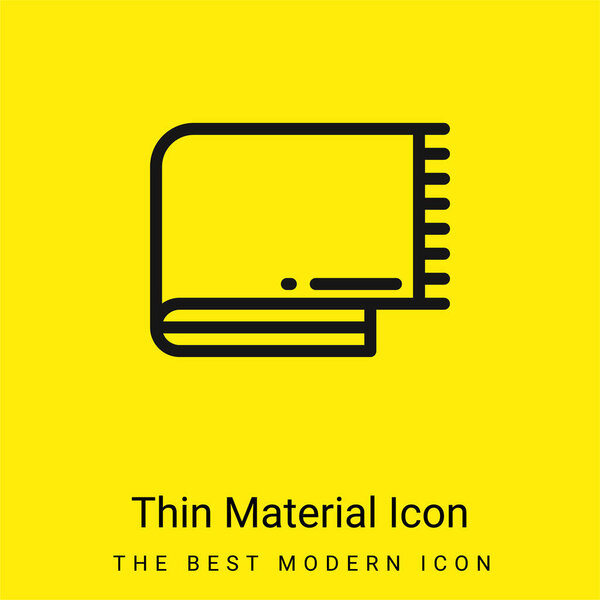 Blanket minimal bright yellow material icon