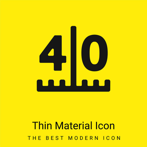 American Football Scores Numbers minimal bright yellow material icon