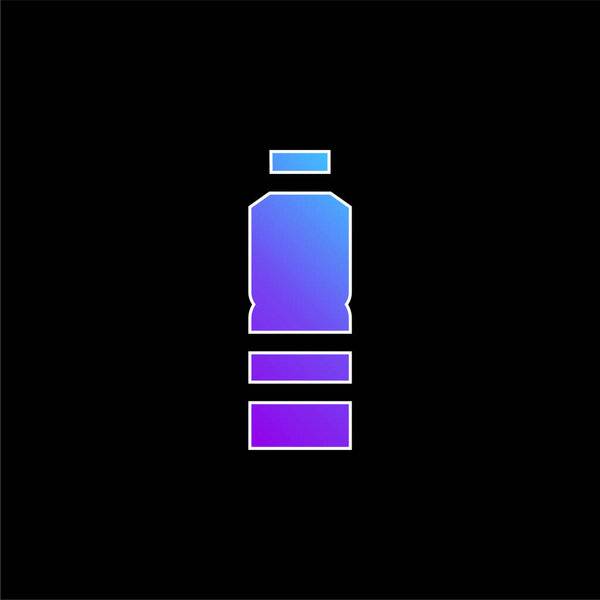Bottle blue gradient vector icon