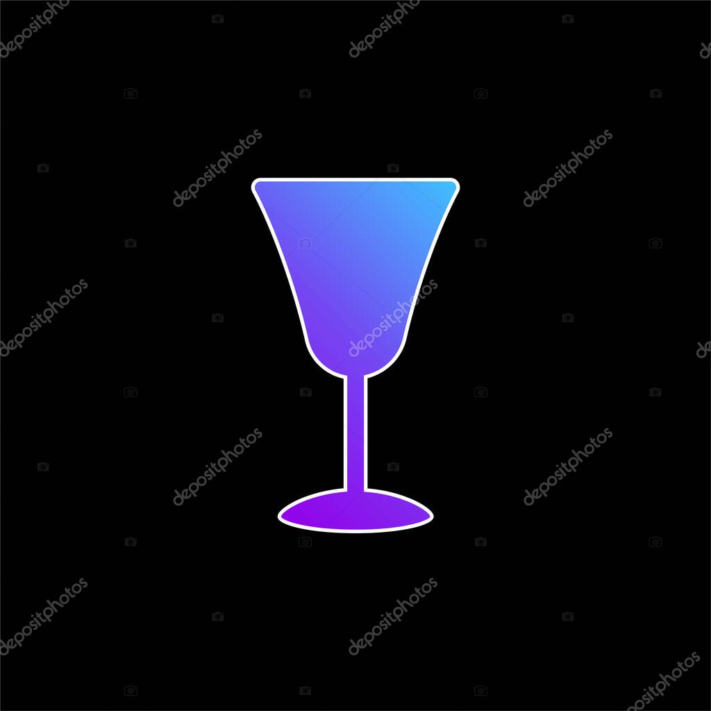 Big Goblet blue gradient vector icon