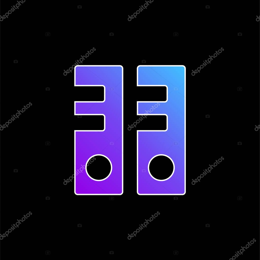 Archives blue gradient vector icon