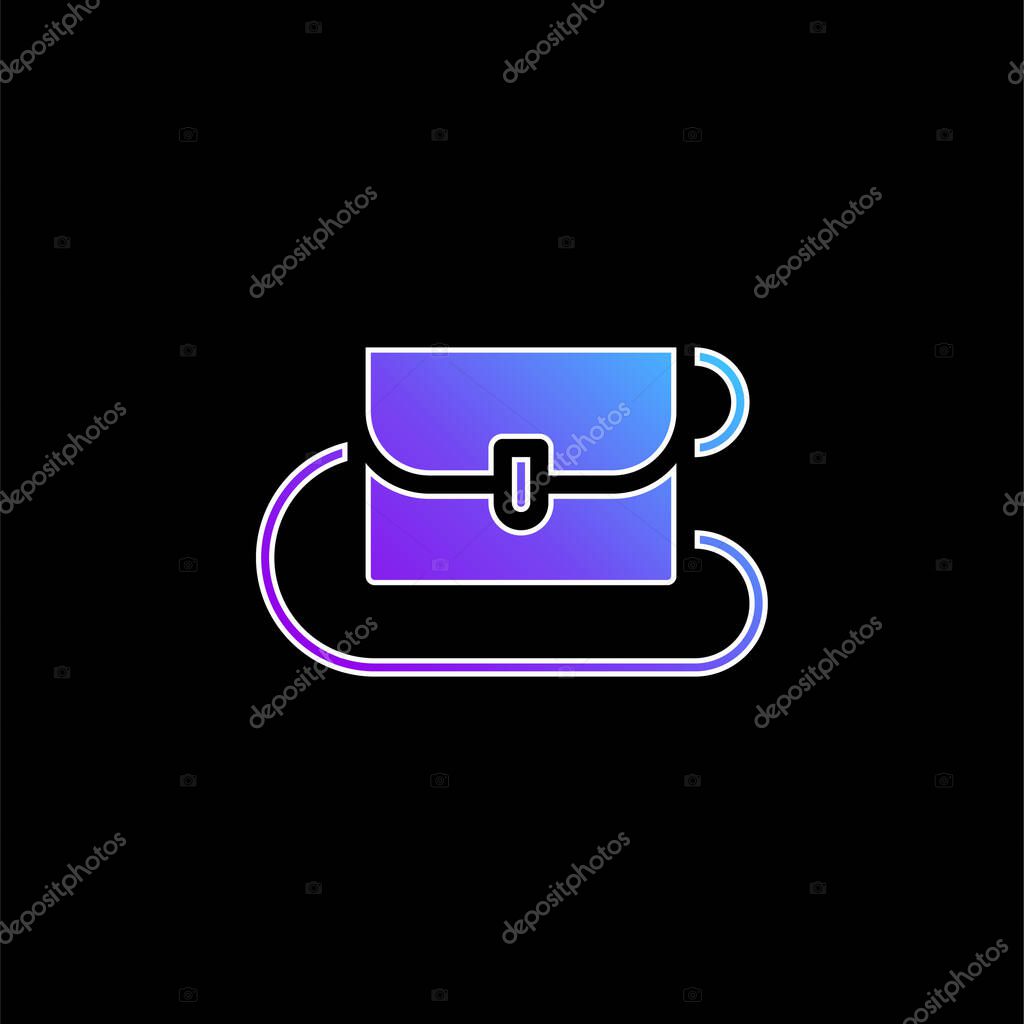 Bag blue gradient vector icon