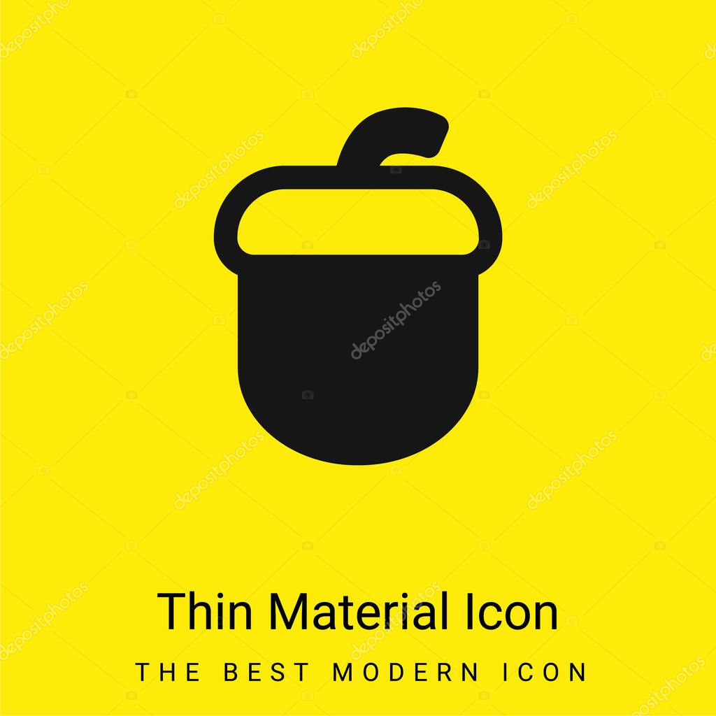 Acorn minimal bright yellow material icon