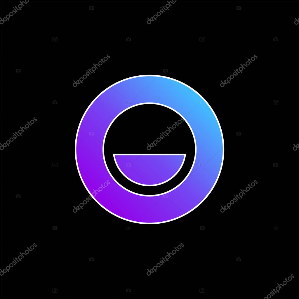 Black And White blue gradient vector icon