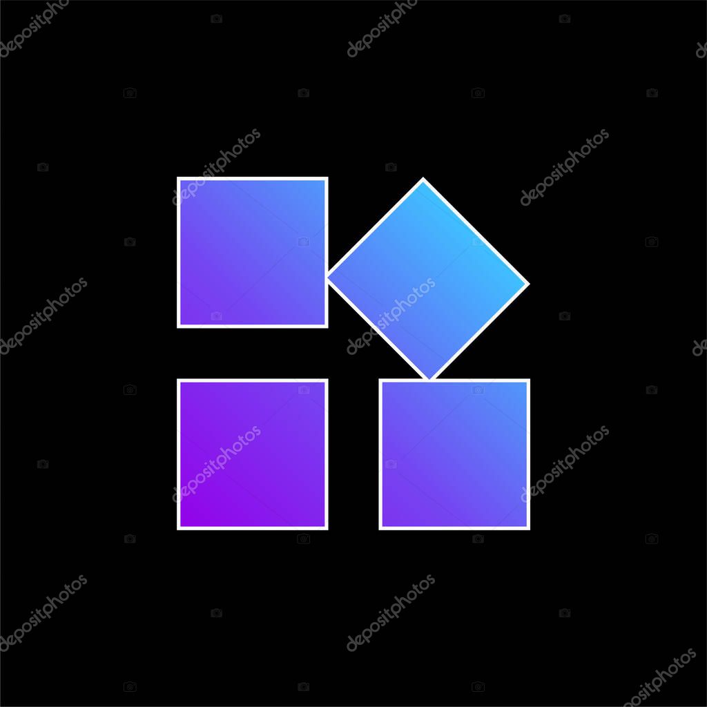 App blue gradient vector icon